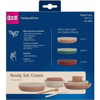 Тарілка дитяча Lovi Pistachio М'ятні 2 шт (21/530_gre) Вінниця - фото 3