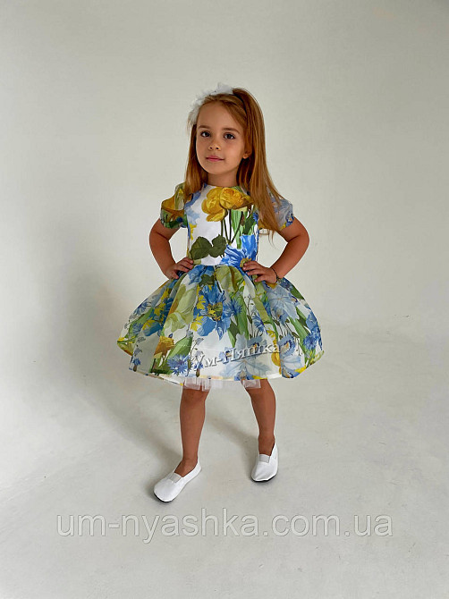 Жовта святкова сукня в патріотичних кольорах Кривой Рог - изображение 5