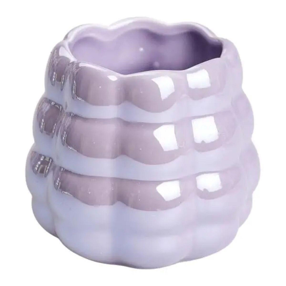 Набор десертных вилок и ложек на 3 персоны с подставкой из фарфора 7 предметов Фиолетовый HP-20-59 Киев - изображение 6