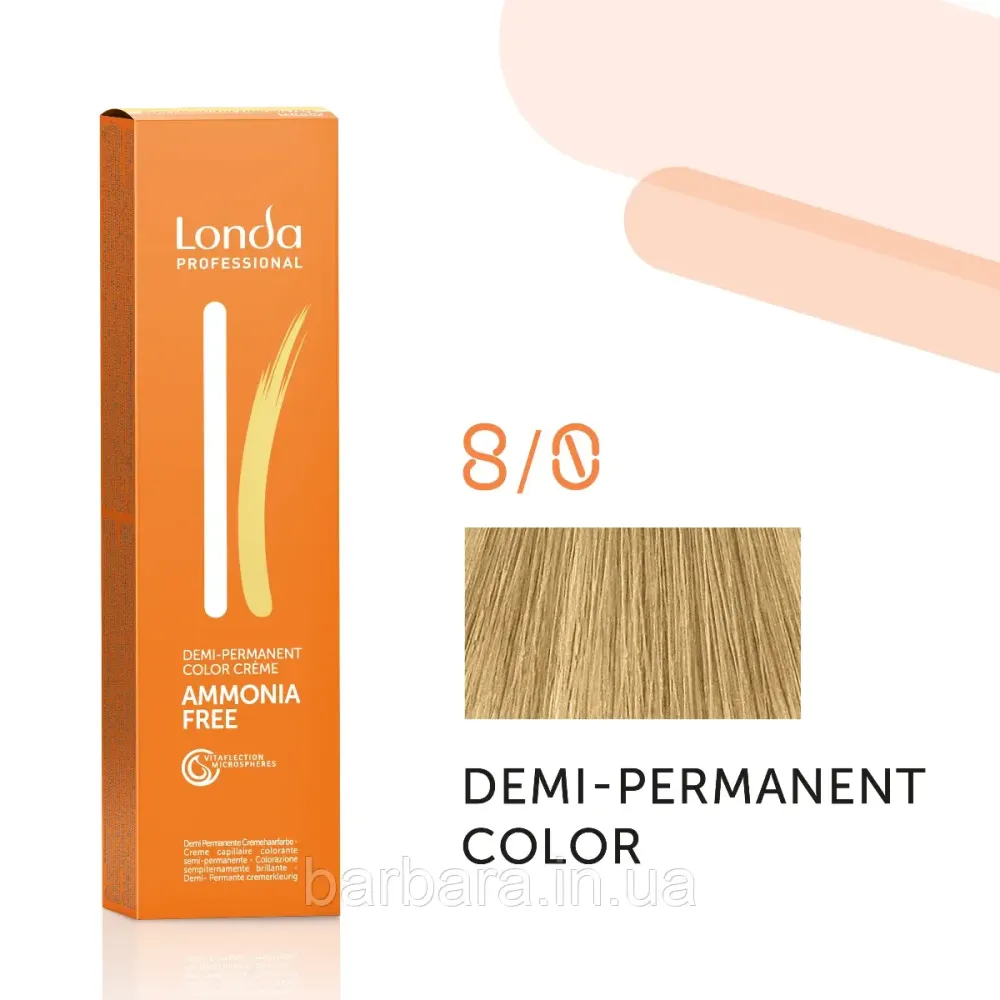 Тонуюча безаміачна фарба для волосся Londа Demi-Permanent Color 8/0 светлый блонд Киев - изображение 1