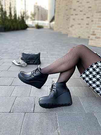 Injers Черевики жіночі INJERS чорні натуральна шкіра 37-40р. (1150) Коломия