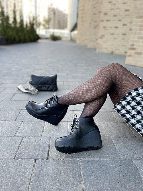 Injers Черевики жіночі INJERS чорні натуральна шкіра 37-40р. (1150) Коломия - фото 5