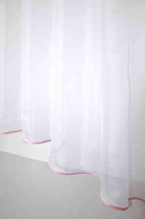 Кухонная занавеска VR-Textil № 00к розовый с белым 270х170 см (59-782) Киев