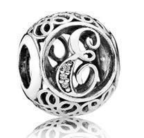 Срібна намистина Пандора  "Літера Е" 791849CZ MasterSem Київ - фото 1