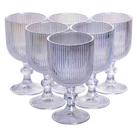 Набір келихів для вина 6 (шт) по келихи під вино 300 (мл) на ніжці келихи винні HP7115RB Київ