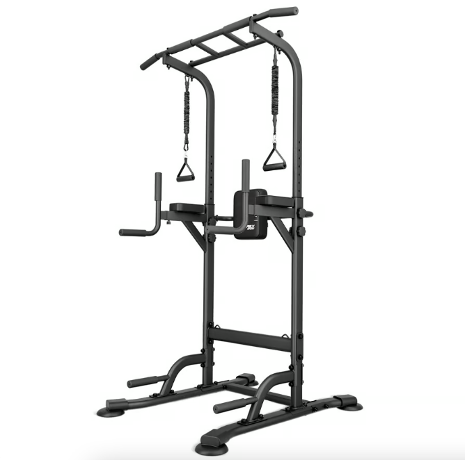 Силова станція тренажер з еспандерами Trex Sport TX-150PR підлоговий турнік і бруси для дому та спортзалу Київ - фото 2