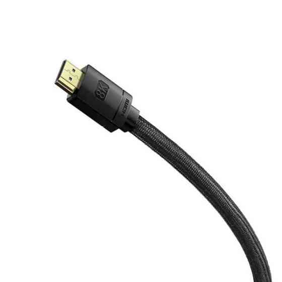 Кабель HDMI M - M, 1m, V2.1 8K, High Definition Series (Zinc alloy) WKGQ000001 Baseus Чорний (WKGQ000001) Київ