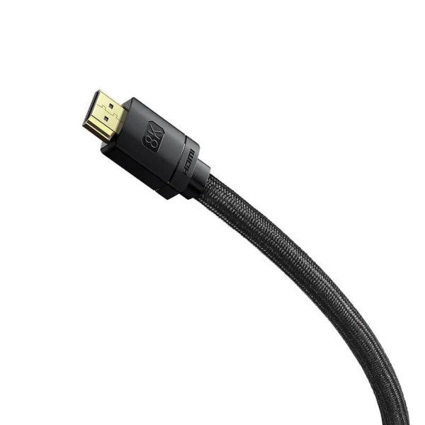Кабель HDMI M - M, 1m, V2.1 8K, High Definition Series (Zinc alloy) WKGQ000001 Baseus Чорний (WKGQ000001) Київ - фото 2