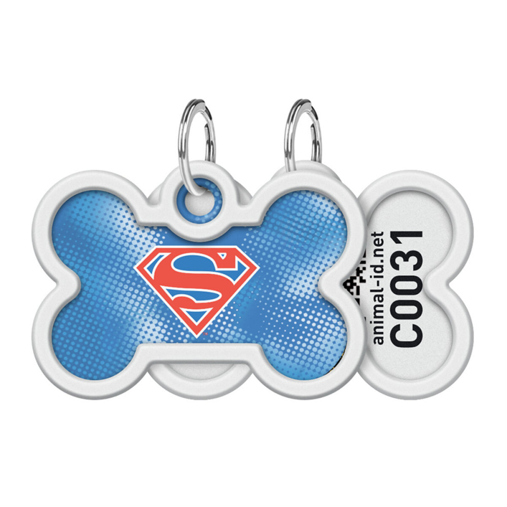 Адресник для собак и кошек металлический WAUDOG Smart ID с QR паспортом, рисунок 