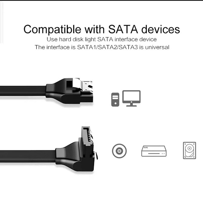 Кабель SATA 3.0 для SSD HDD 40 см Киев - изображение 7