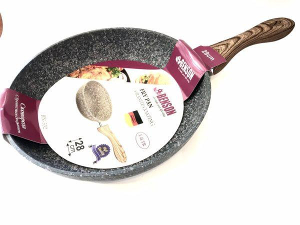 Сковородка 28см гранитное покр.с красным BENSON BN-532 (6 шт) Одесса - изображение 1