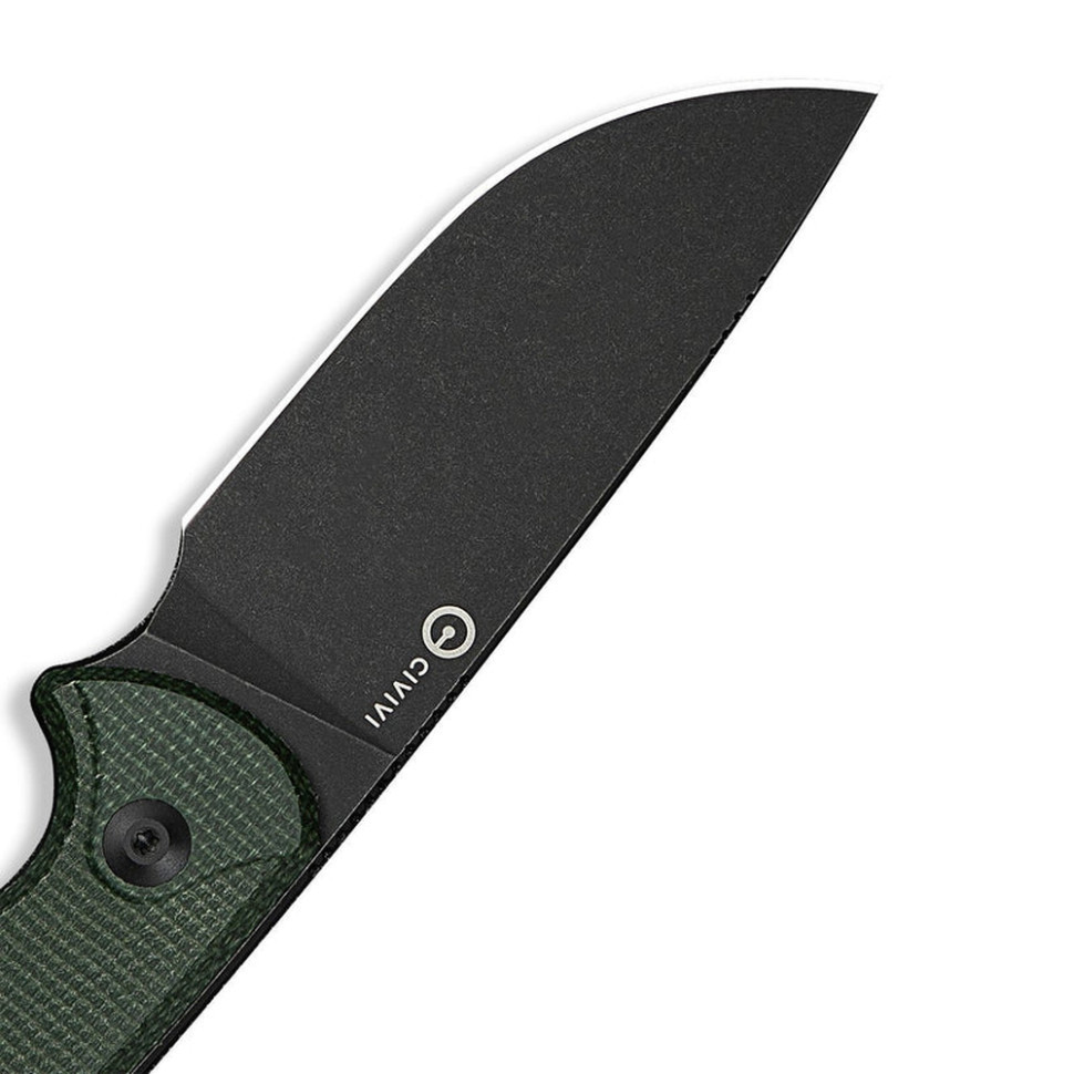 Нож фиксированный тактический Civvi Timberbark, (8.1 см) 14C28N / Micarta темно-зеленый Киев - изображение 8