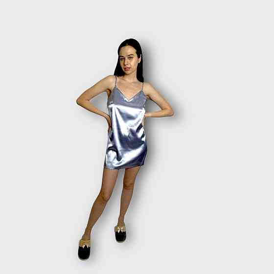 Комплект ночная рубашка с халатом Серый S Харьков