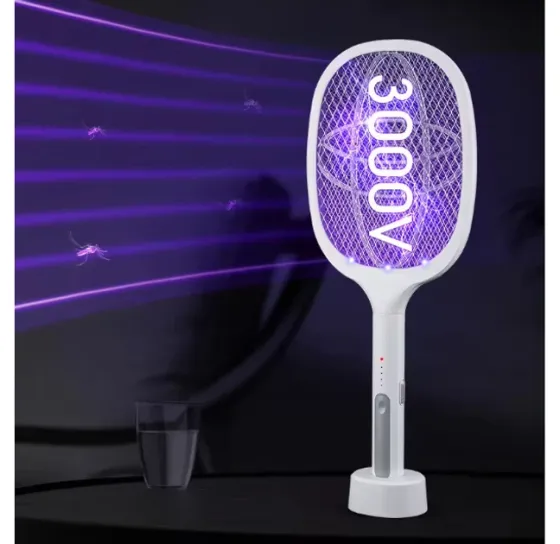 Електрична мухобойка Mosquito Swatter з LED-підсвічуванням, акумулятором і USB зарядкою Одеса