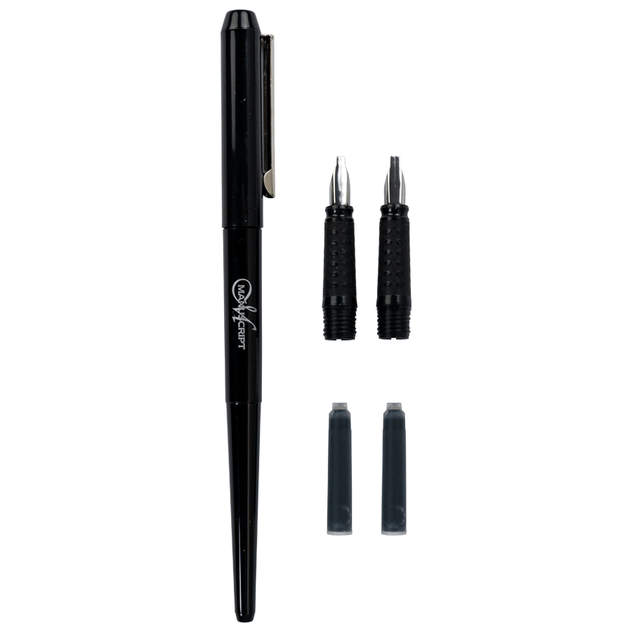Набір для каліграфії Scribe Calligraphy 3 Nib Set (ручка 3 пера конвертер картридж) Manuscript Київ - фото 4