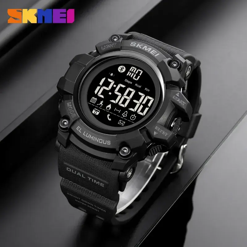 Спортивные наручные смарт-часы Skmei 2053 (Черный) Винница - изображение 4