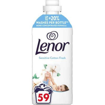 Кондиціонер для білизни Lenor Для чутливої шкіри Свіжість бавовни 1.239 л (8700216724470) Вінниця - фото 1
