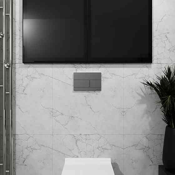 KVADRO M панель змиву polished aluminum Київ
