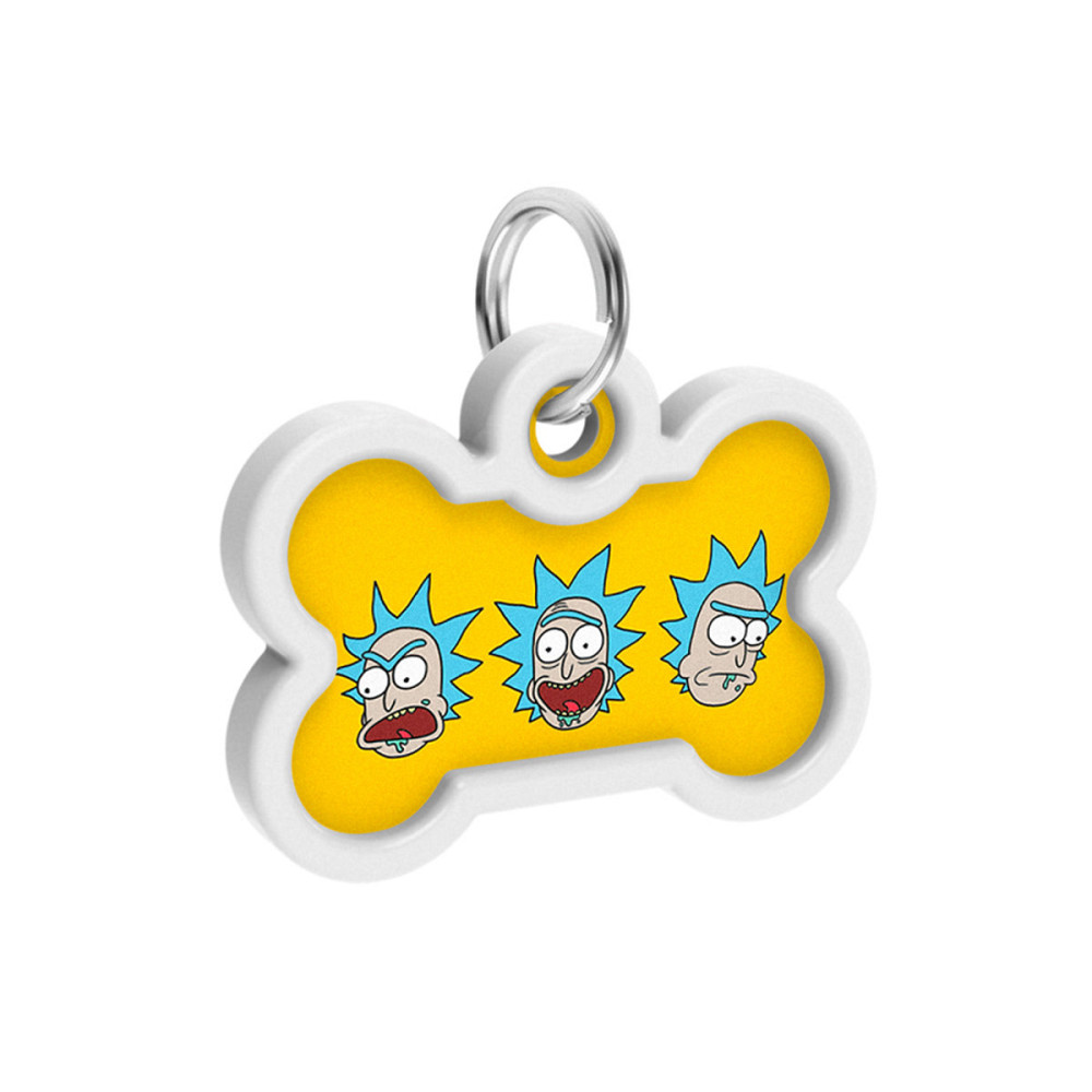 Адресник для собак и кошек металлический WAUDOG Smart ID с QR паспортом, рисунок 