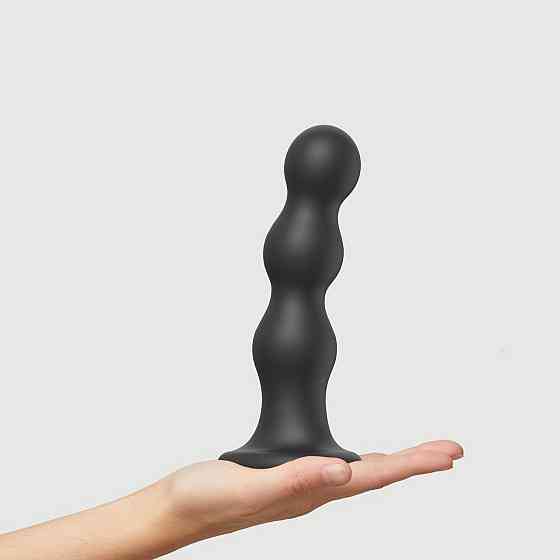 Насадка для страпона Strap-On-Me Dildo Plug Balls Black XL Sex Aura Київ