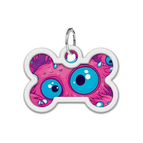 Адресник для собак и кошек металлический WAUDOG Smart ID с QR паспортом, рисунок 