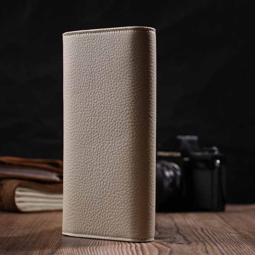 Цікавий жіночий гаманець з монетницею на блискавці з натуральної шкіри (Tony Bellucci) Київ - фото 3