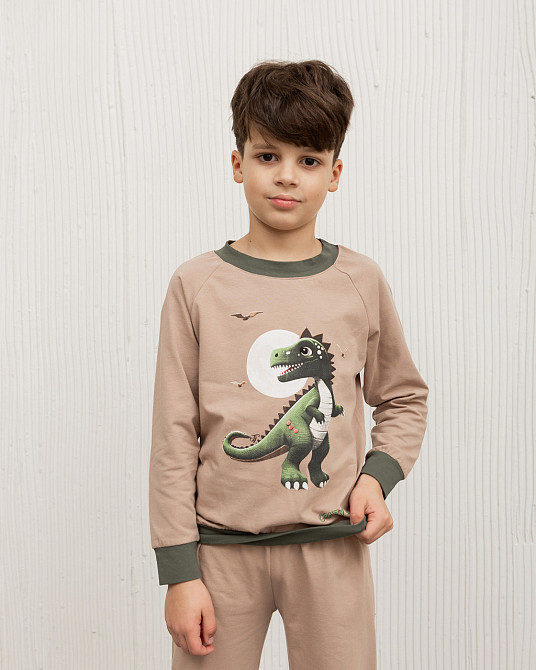 Пижама детская комплект со штанами Тиранозавр Рекс Tom John 89188 5-6 Киев - изображение 5
