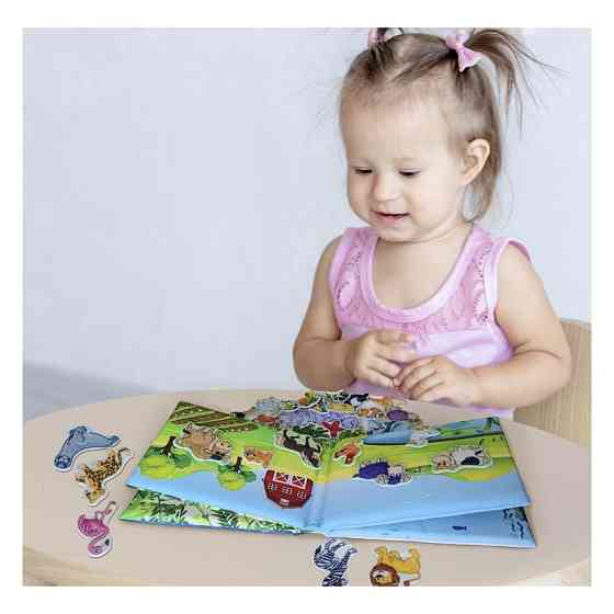 Дитяча м'яконабивна розвиваюча книжка "Тварини" МС 070301-03, 7 сторінок 42 тварини Вінниця