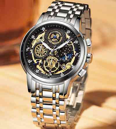 Годинник чоловічий наручний WishDoIt Baks Premium Leather (2 ремінці) Вінниця