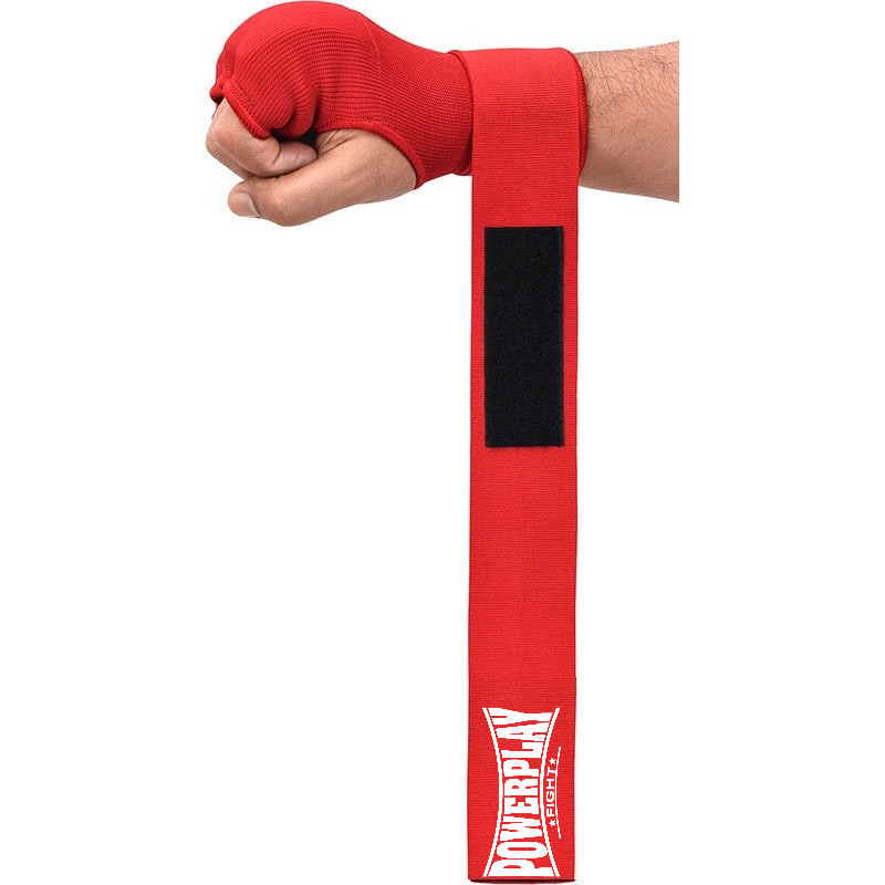 Бинти-рукавиці PowerPlay 3096 з гелевими подушечками Червоні L Кам'янське - фото 2