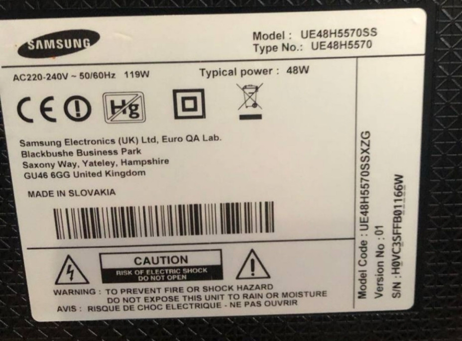 Телевизор: Samsung 48