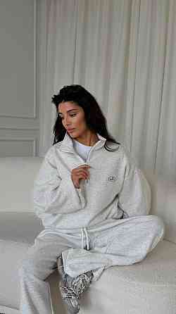 Жіночий стильний повсякденний костюм двійка, кісна трьохнитка петля Одеса