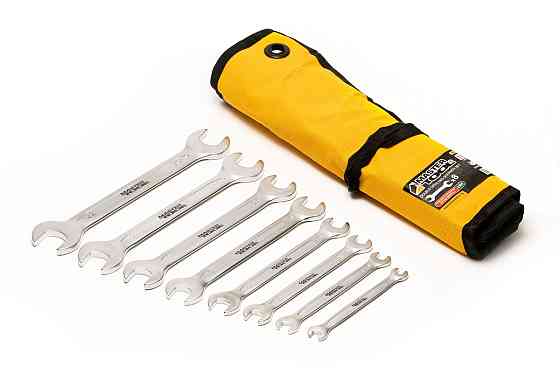 MASTERTOOL Ключі ріжкові MASTERTOOL PROFI COLD STAMPED набір 8 шт (6х7-20х22 мм) CrV 70-1108 Киев