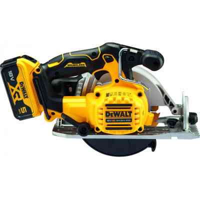 Дисковая пила DeWALT 18В XR Li-lon, 2x5Ah, диск 165х20 мм, 2.8 кг, TSTAK (без АКБ и ЗУ) (DCS565P2) Винница