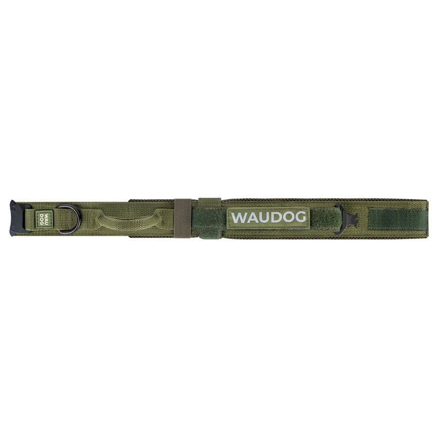 Нашийник з ручкою тактичний для собак WAUDOG PRO, металевий фастекс, L, Ш 50 мм, Дл 45-55, хакі Київ - фото 2
