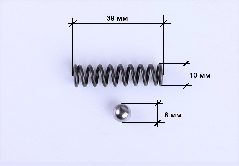 Пружина вилок передач 180N (+кулька) Мукачево - фото 1