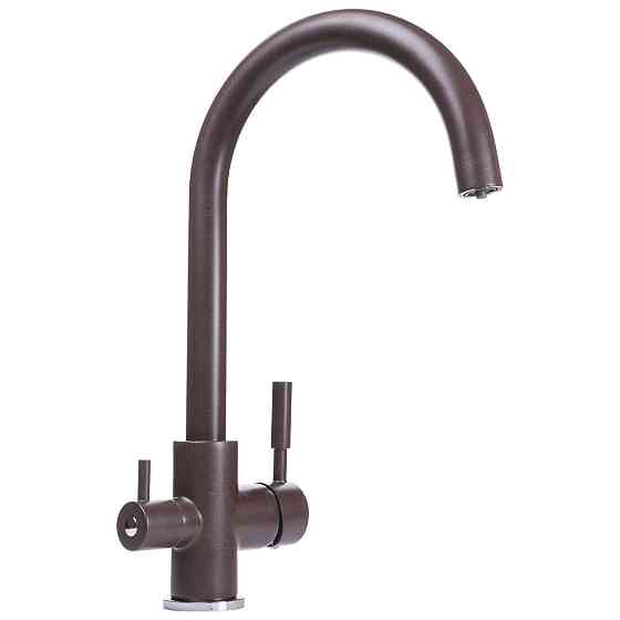 Змішувач для кухні під осмос Globus Lux LAZER GLLR-0333-6-MARONE (000019234) Київ