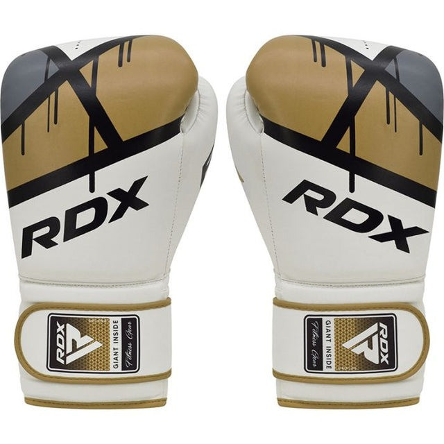 Боксерські рукавиці RDX F7 Ego Golden 12 унцій (капа в комплекті) Кам'янське - фото 3