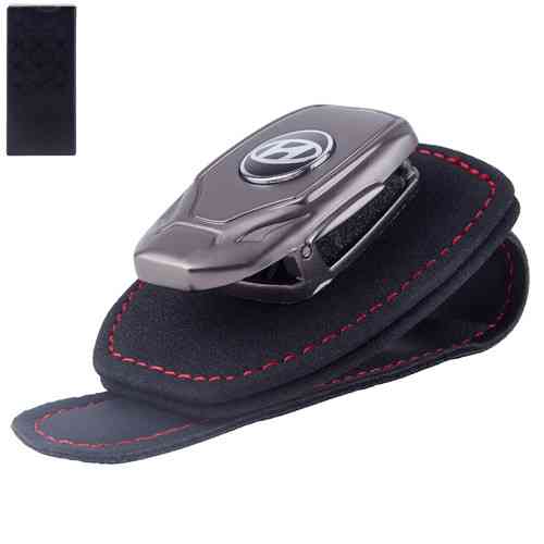 Кожаный держатель для очков HYUNDAI, зажим для очков Харьков