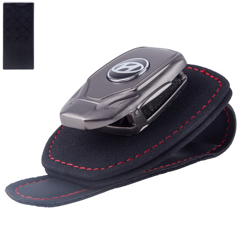 Кожаный держатель для очков HYUNDAI, зажим для очков Харьков - изображение 1