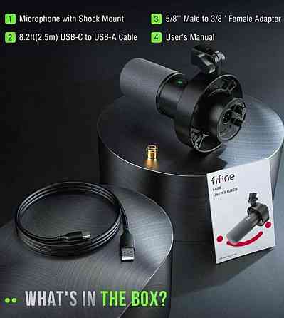 Динамічний USB/XLR Мікрофон Fifine K688. Харків