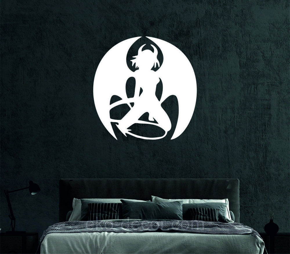 Декоративное настенное Панно «Дьяволица», Декор на стену 70*70 см, Белый Киев - изображение 7