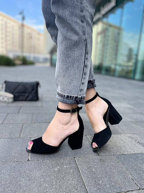 ARLEN Босоніжки жіночі ARLEN Бос-К-01 чорні (літо, замша натуральна) (3749) Коломыя - изображение 4