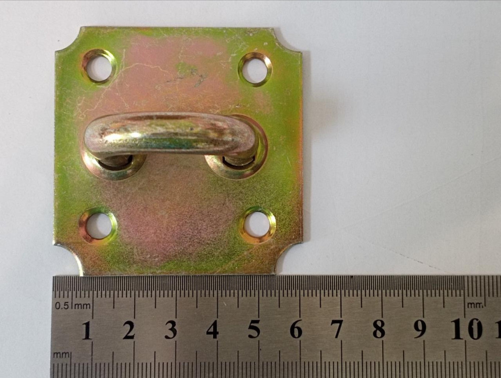 Вушко скоби-скобеля колодки  60х 60мм, оцинк жовтий "P-o" Київ - фото 1