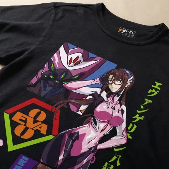 Футболка для подростка мальчика с принтом Evangalion Мари Макинами 3 Размер 160 Anime10772 Днепр