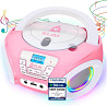 Портативний CD-програвач KLIM Candy Kids – бумбокс нової версії з FM-радіо USB та динаміками