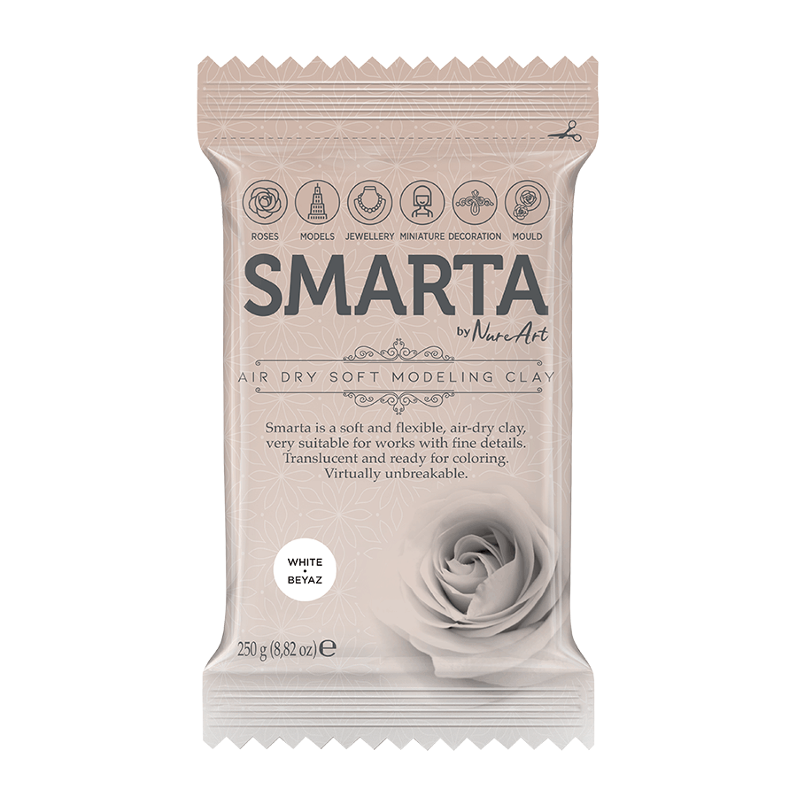 Пластика самозастывающая Белая 250 г Smarta Киев - изображение 1