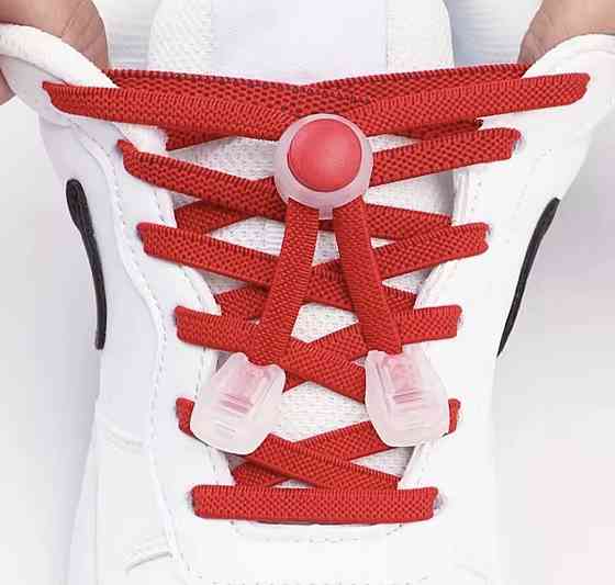 Шнурки еластичні без зав'язок з пластиковими фіксаторами Смела