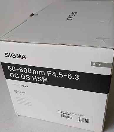 Об'єктив Sigma AF 60-600mm f/4,5-6,3 DG OS HSM sport (Nikon) Новий! Харків