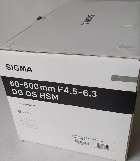 Об'єктив Sigma AF 60-600mm f/4,5-6,3 DG OS HSM sport (Nikon) Новий! Харків - фото 6